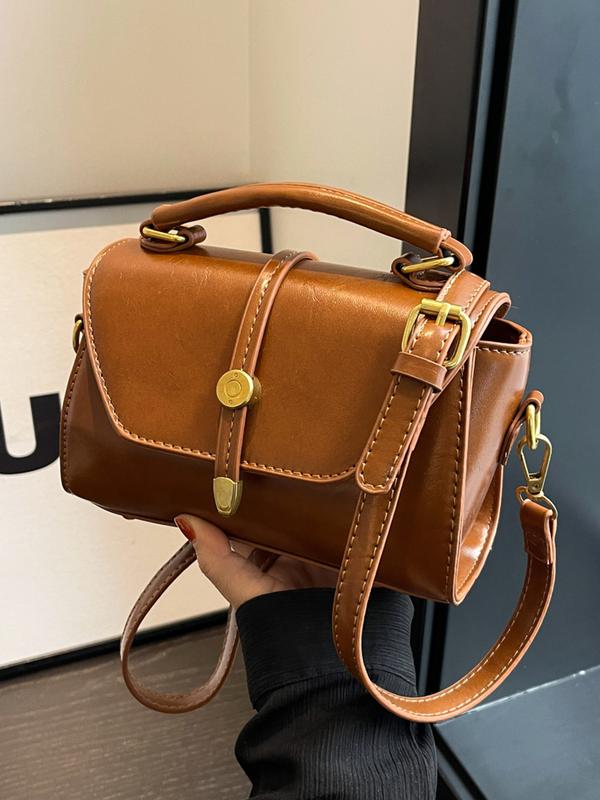 Elise | Contrast Stitch Shoulder Bag