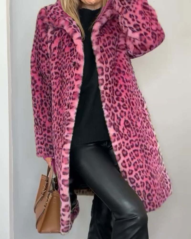 Averly | Soft Long Leopard Coat