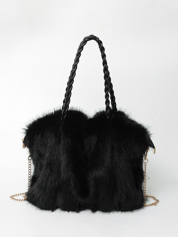 Veloura | Plush Velvet Shoulder Bag
