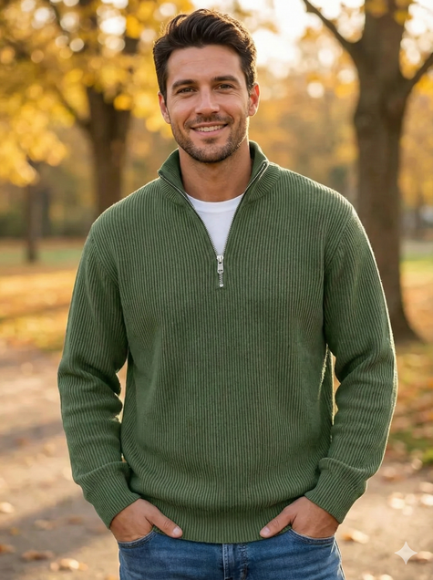 Mason | Half-Zip Knit Sweater