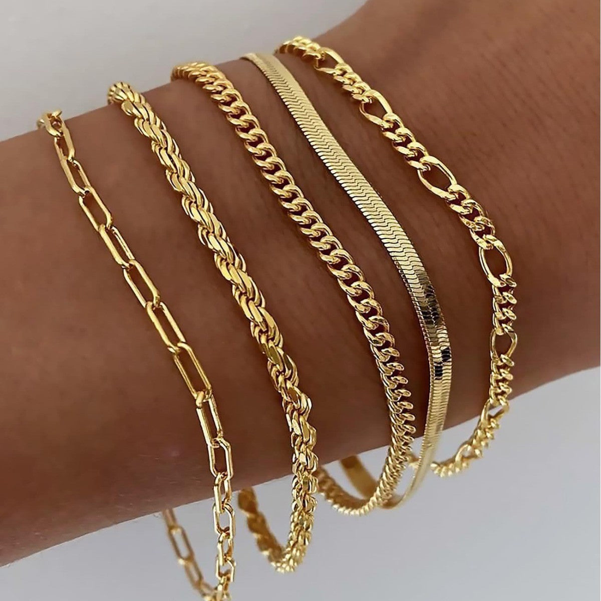 Aurielle | Gold & Silver Bracelet Set