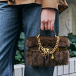 Romy | Faux Fur Mini Box Shoulder Bag