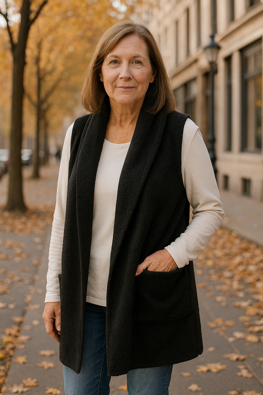 Sable | Sleeveless Sherpa Vest