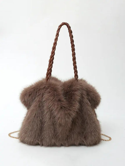 Veloura | Plush Velvet Shoulder Bag