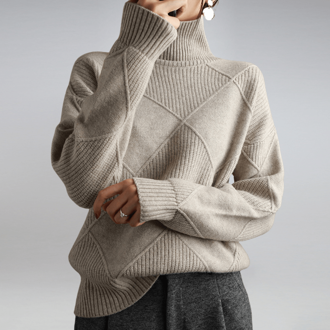 Selene | Elegant Wool Turtleneck
