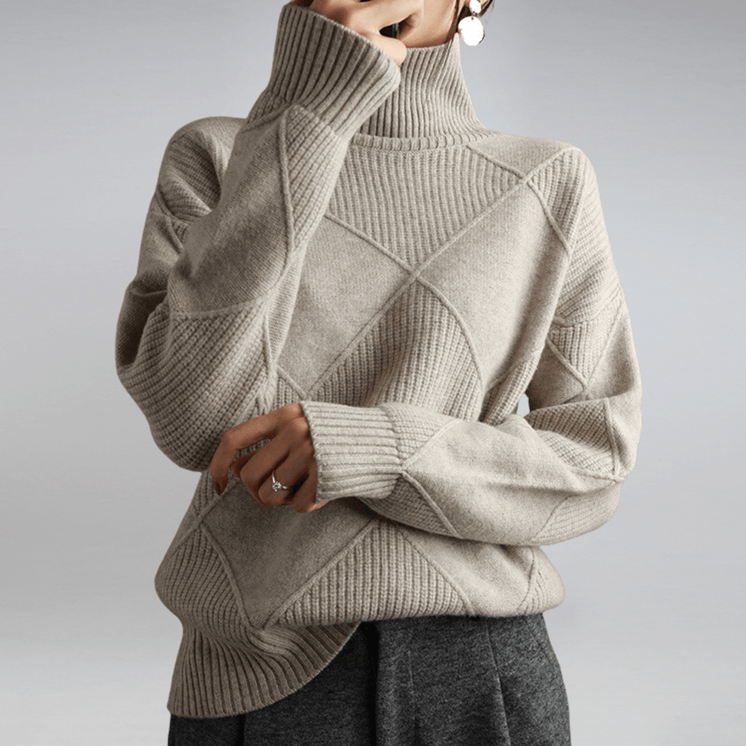 Selene | Elegant Wool Turtleneck