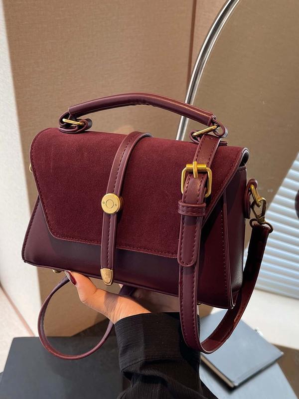 Elise | Contrast Stitch Shoulder Bag